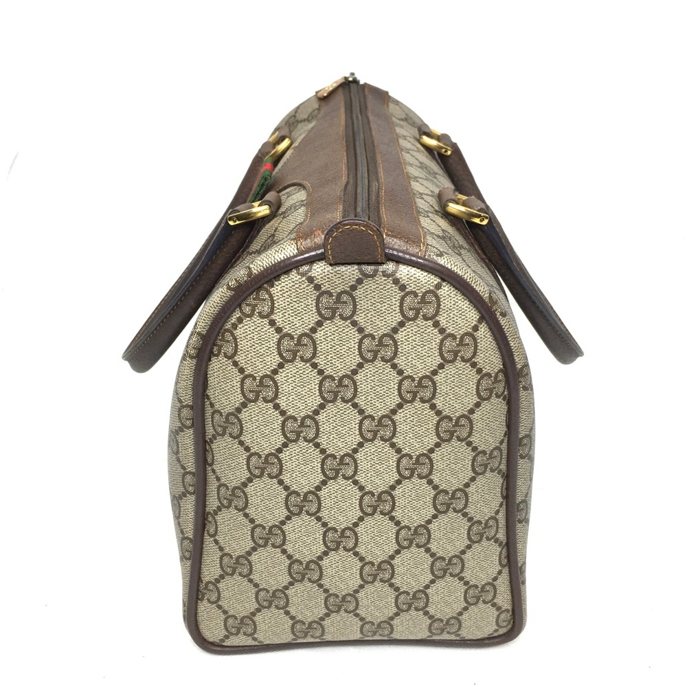 Authentic Gucci brown Boston satchel bag - Picture 7 of 15